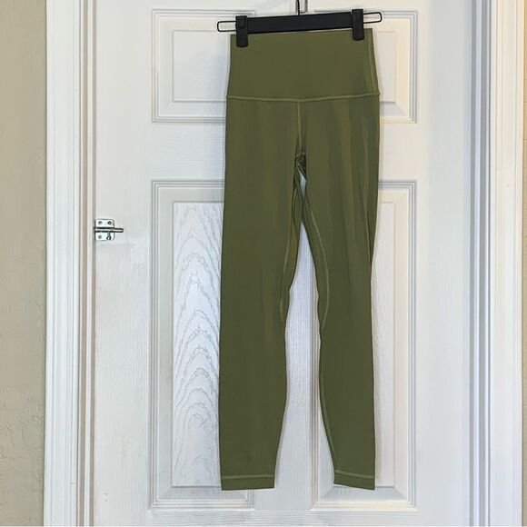 Lululemon Align High-Rise Pant 25" Bronze Green Size 2 - Picture 1 of 8